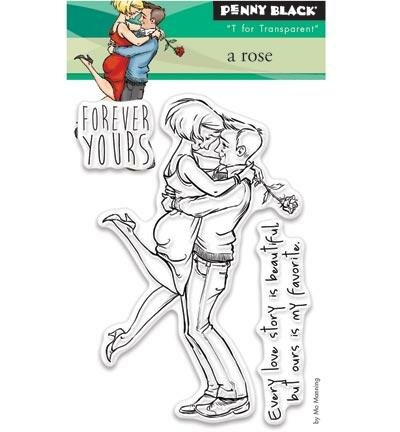 Clear Stamp A Rose A7 p/st