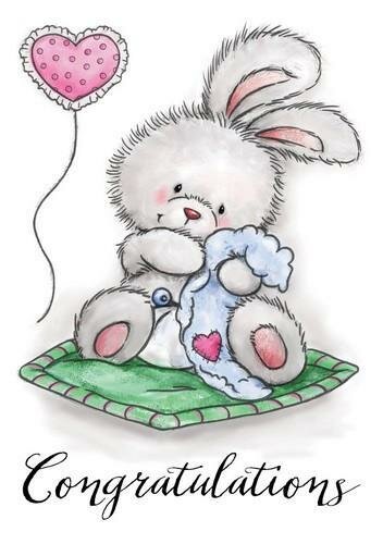 Clear stamp Baby Bunny A7 p/st