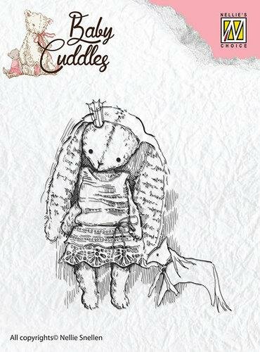 Clear stamp Baby Cuddles Princess Rabbit p/st