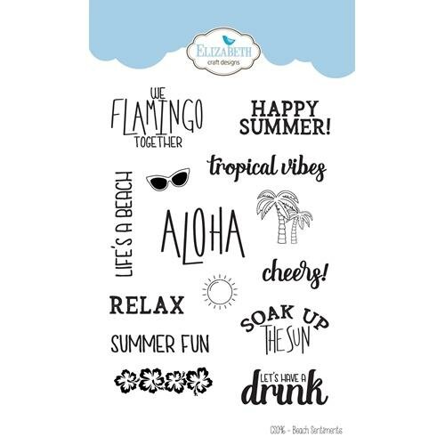 Clear stamp beach sentiments p/st