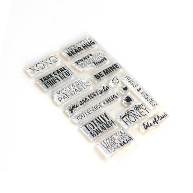 Clear stamp Bear hugs p/st