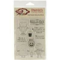 Clear stamp Darcis Heart en home halloween  per stuk