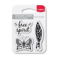 Clear stamp Designer Free Spirit 7x7cm p/st