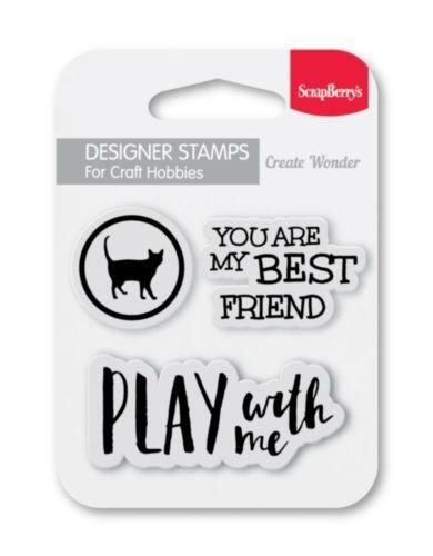 Clear stamp Designer My Best Friend 7x7cm p/st