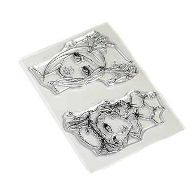 Clear stamp earthy girls 10x15cm p/st