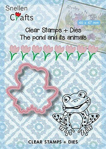 Clear stamp en Stans The pond kikker 46x47mm p/st