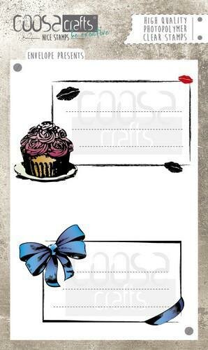 Clear stamp envelop cadeautje A6 p/st