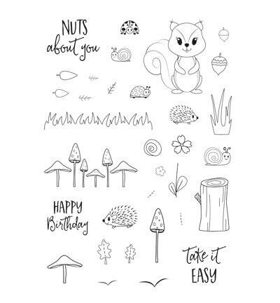 Clear stamp Forest Fellows herfst p/st
