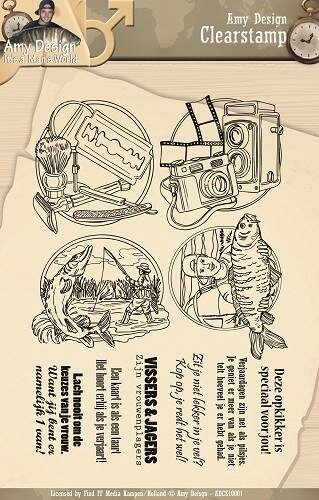 Clear stamp Its a Mans World A5 p/st