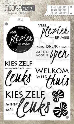 Clear stamp Leuks A6 p/st