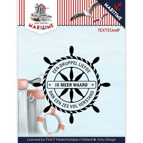 Clear stamp Maritime een druppel liefde p/st