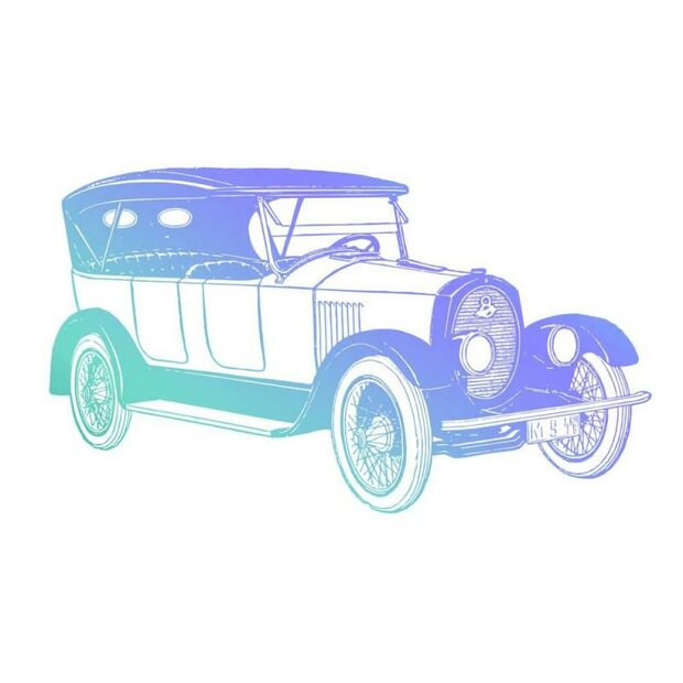 Clear stamp Vintage Car 7x7cm p/st Men&#039;s Collection