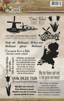 Clear stamp Oud Hollands Tekst p/st