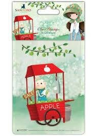 Clear stamp santoro apple wagen formaat A6 p/st