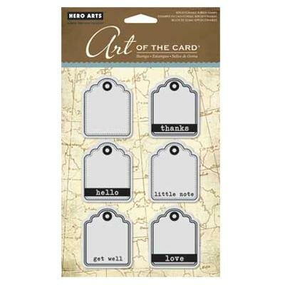 Clear stamp TAGS 10 x 14 cm inhoud 6 stuks