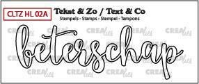 Clear stamp Beterschap omlijning p/st Tekst&amp;Zo