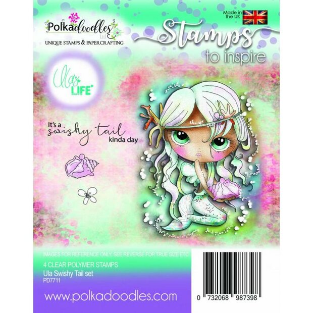Clear stamp Ula Swishy Tail p/st