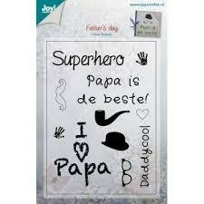 Clear stamp Vaderdag teksten p/st