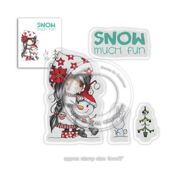 Clear stamp Winnie Snow Much Fun p/st