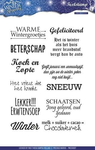 Clear stamp Winter Wonderland Tekst p/st