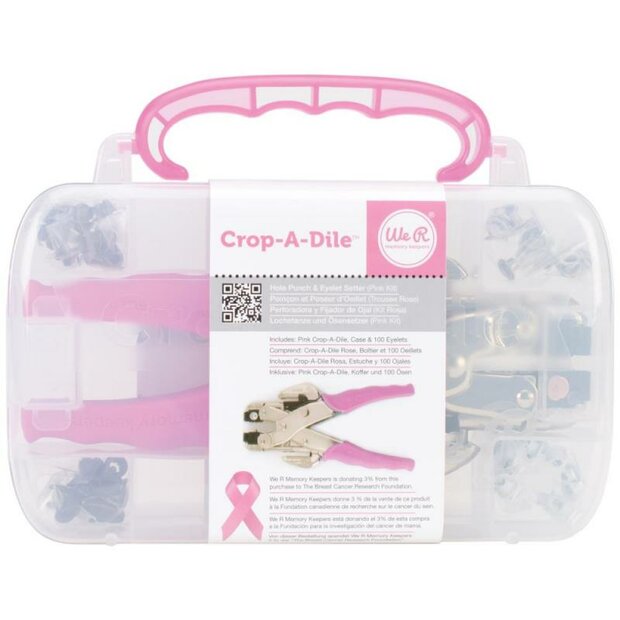 Crop-A-Dile Punch Kit p/set roze