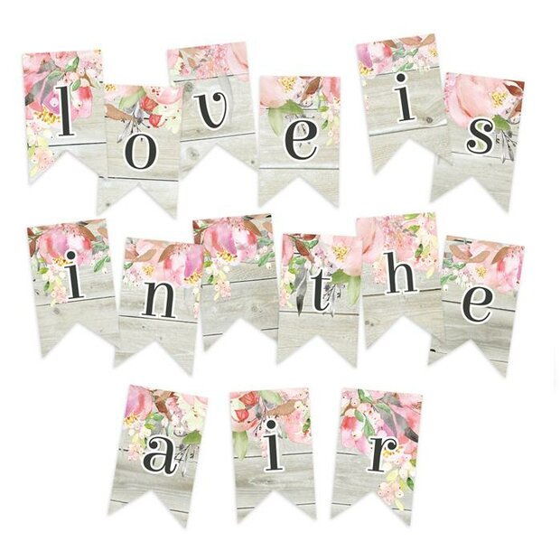 Die cut garland Love in Bloom p/15st