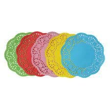 Doilies assorti kleuren 11.4cm p/5st