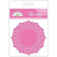 Doilies fuchsia mini 7.4cm p/5st