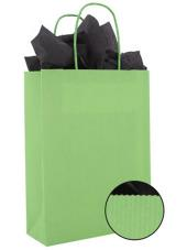  Draagtas 14x7x19cm groen p/50st papier gedraaid