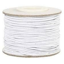 Elastiek 2mm wit p/mtr
