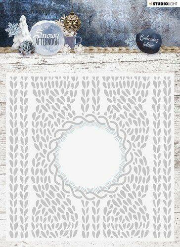 Folder nr.01 Snowy Afternoon p/st Embossing 