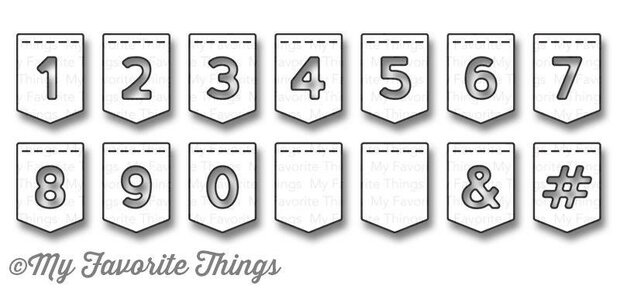 Stans Numbers die-Namics Stitched Banner p/st