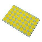 Stickers geel 19mm p/1280st op vel