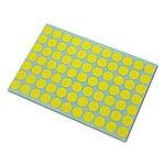 Stickers geel 13mm p/2464st op vel