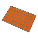 Stickers oranje 19mm p/1280st op vel