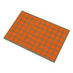 Stickers oranje 13mm p/2464st op vel