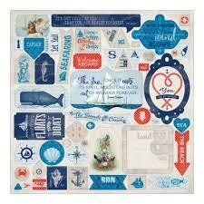 Stickers Seafarer 30.5x30.5cm p/vel