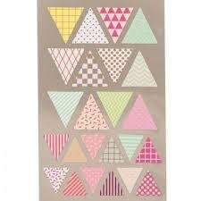 Stickers vlaggetjes neon kleuren p/27st