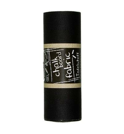 Tafelstof Chalkboard 12cm p/3mtr zwart