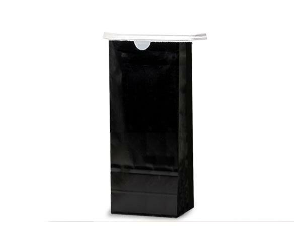 Theezak 8x6x20cm p/10st zwart zonder venster