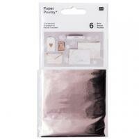 Transferfolie 9x15cm rosegoud p/6vel