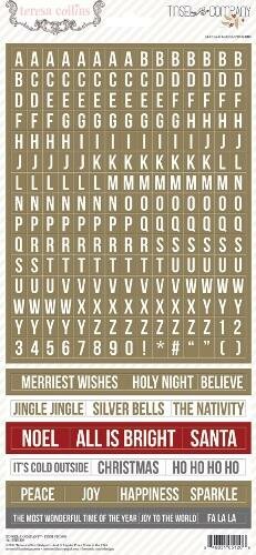 Word stickers Tinsel &amp; Company p/244st Teresa Collins
