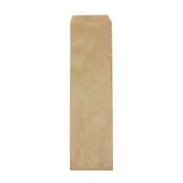 Zakken bruin 7.5x26cm p/25st penseel papier vlak bruin