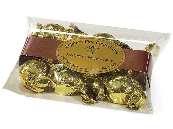 Pillowbox klein 10x9.5x3.1cm p/st transparant