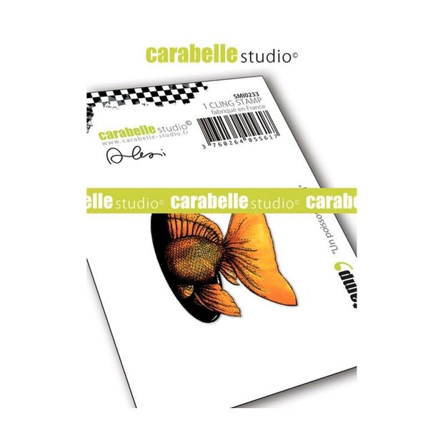 Rubber stamp un poisson par ici vis p/st