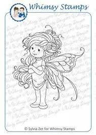 Stamp Summer Fairy 8.1x9.1cm p/st rubber