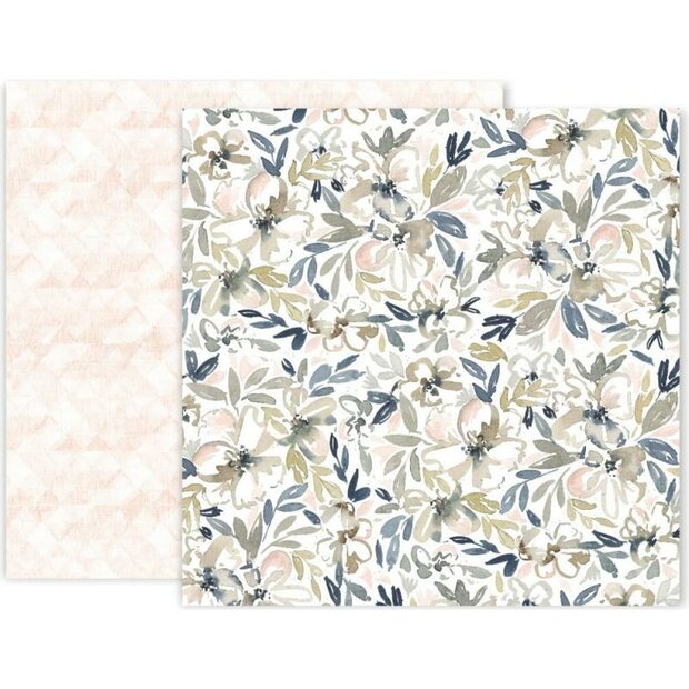 Scrappapier nr.5 bloemen 30.5x30.5cm p/vel