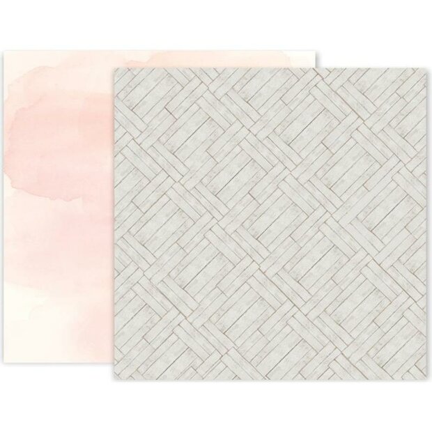 Scrappapier Indigo &amp; Ivy nr.8 hout 30.5x30.5cm p/vel