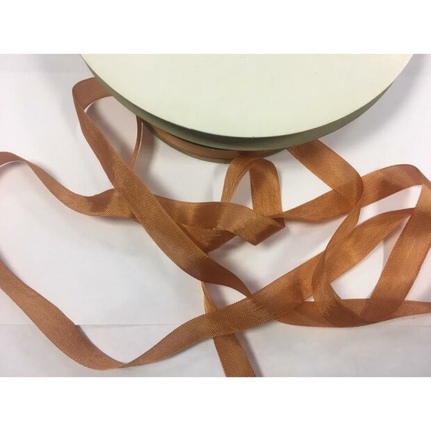 Seambinding Burnt roest F25 15mm p/mtr kreukellint 