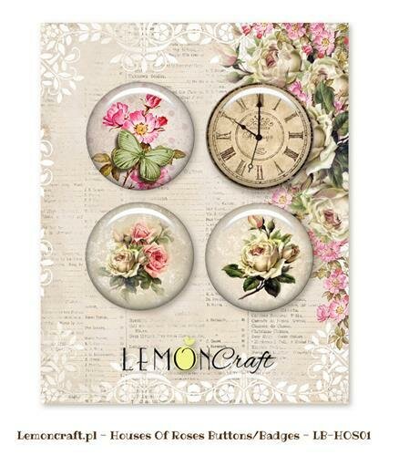 Embellishments House of roses 2.5cm p/4st